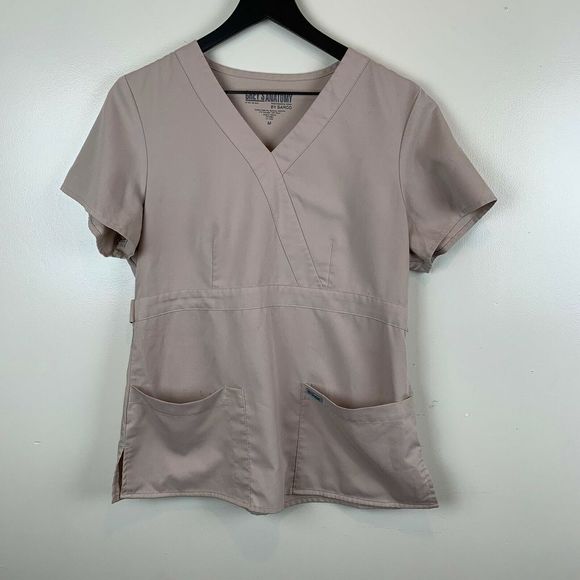 Tops - Grey's Anatomy Scrubs Top With Pockets Khaki M
